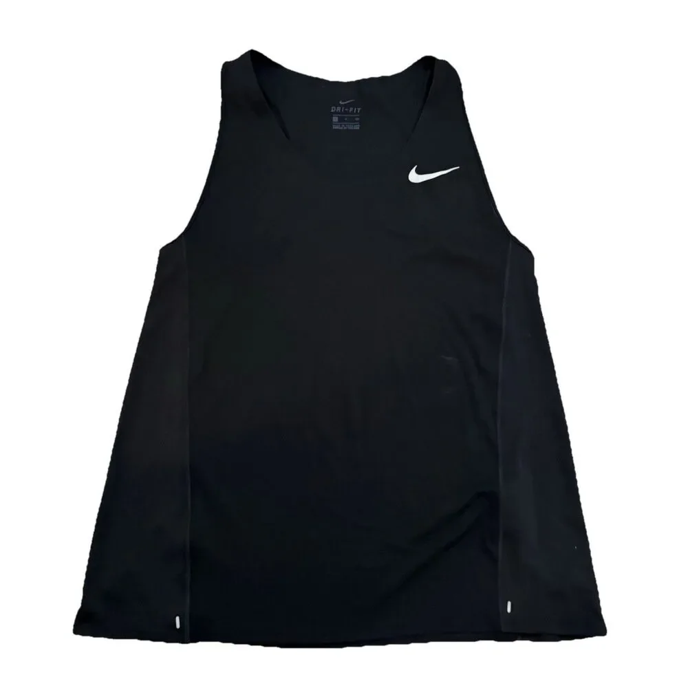 Nike Dri-Fit Running Tank Top Black Womens Sz S (DD2256 100)